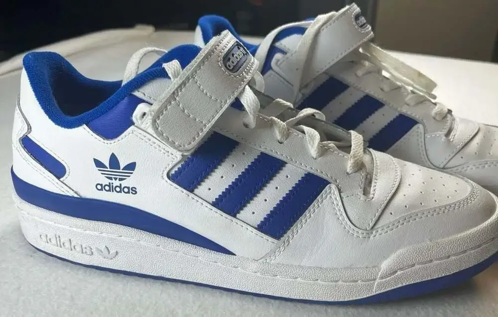Adidas Originals Forum Low 'White Royal Blue' Sneakers men’s 10 Gorpcore